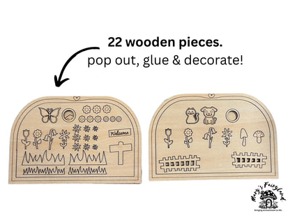 Party Box – 10 DIY Fairy Scene Kits | Birthday Craft Activity for Kids | Fairy Garden Party Favor Set | Includes Tools & Envelopes