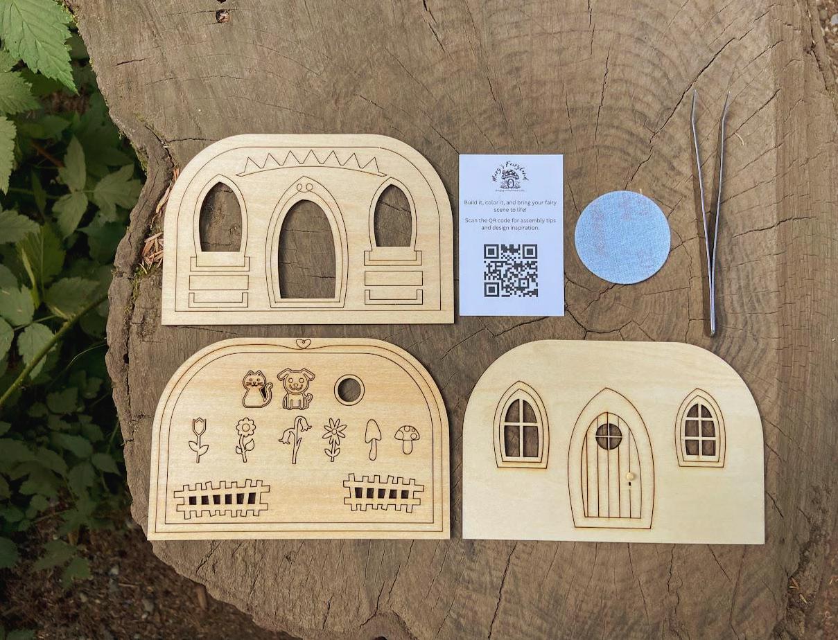 Party Box – 10 DIY Fairy Scene Kits | Birthday Craft Activity for Kids | Fairy Garden Party Favor Set | Includes Tools & Envelopes