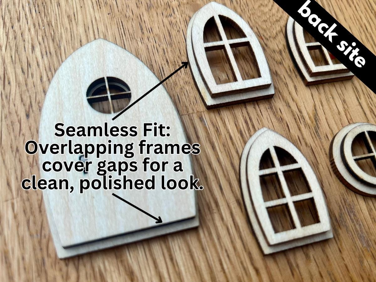 DIY Fairy Door and Windows Kit for Fairy Garden or Fairy House
