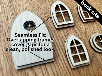 DIY Fairy Door and Windows Kit for Fairy Garden or Fairy House