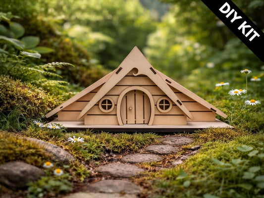 DIY Wooden Fairy House Kit with Solar Light (Hanna)