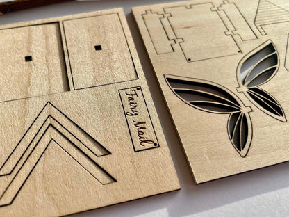 DIY Fairy Letterbox Kit - Mini Fairy Mailbox for Fairy Garden, Includes Printable Fairy Letter Templates