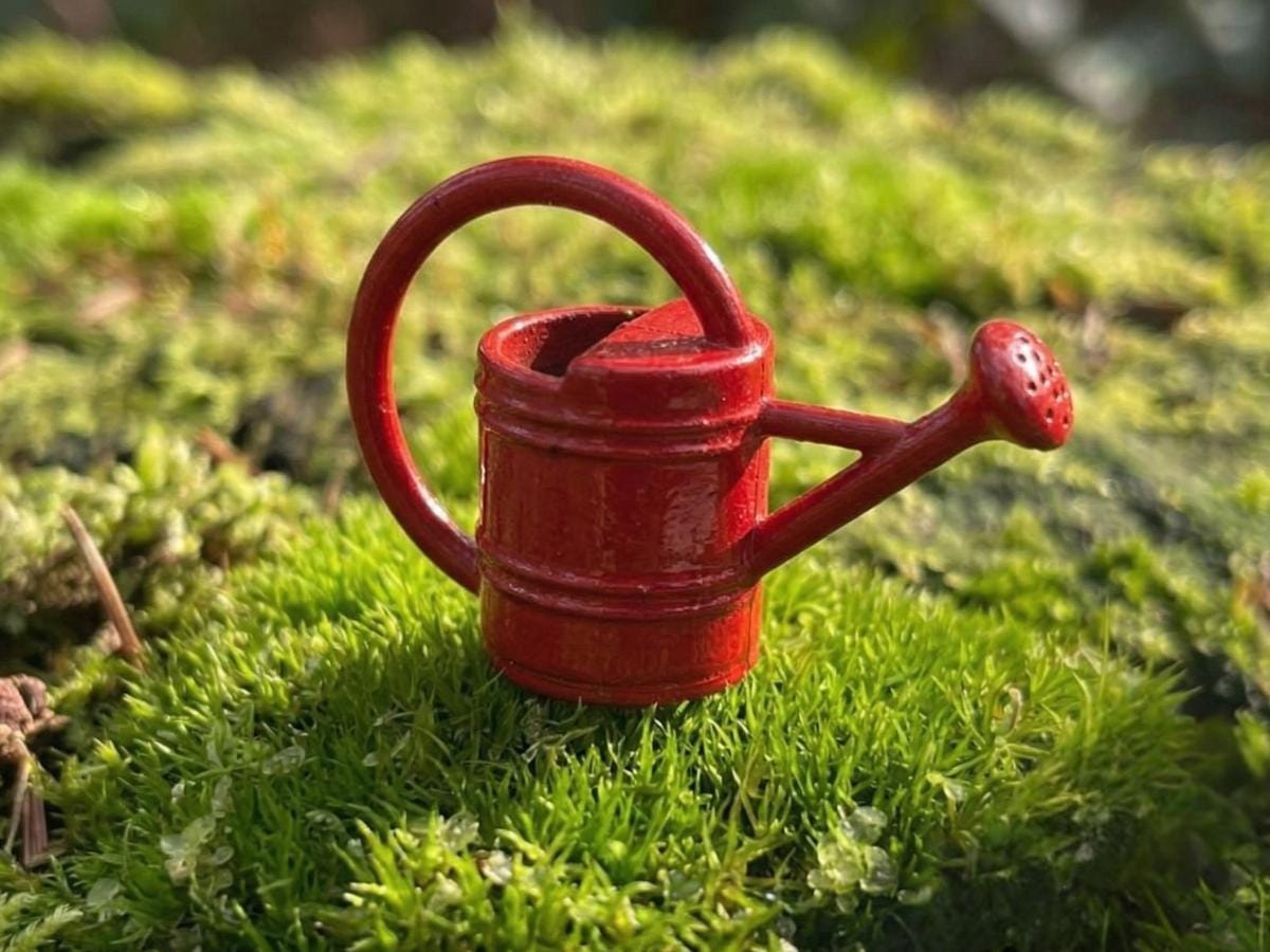 Easter Fairy Basket Gift Set, Fairy Door Bundle, Easter Basket Filler, Mini Fairy Garden Gift, Fairy Bench Broom Watering Can