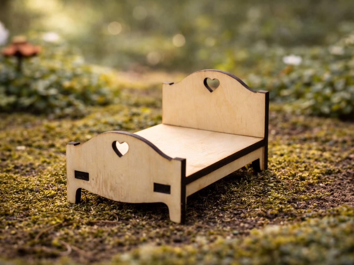 DIY Fairy Furniture Collection Kit - Laser Cut Plywood Mini Furniture - 9 Piece Set