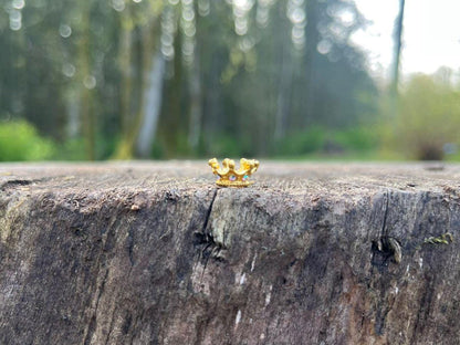 Adorable Golden Fairy Crown with Diamonds