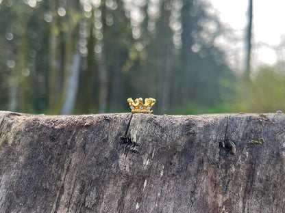 Adorable Golden Fairy Crown with Diamonds
