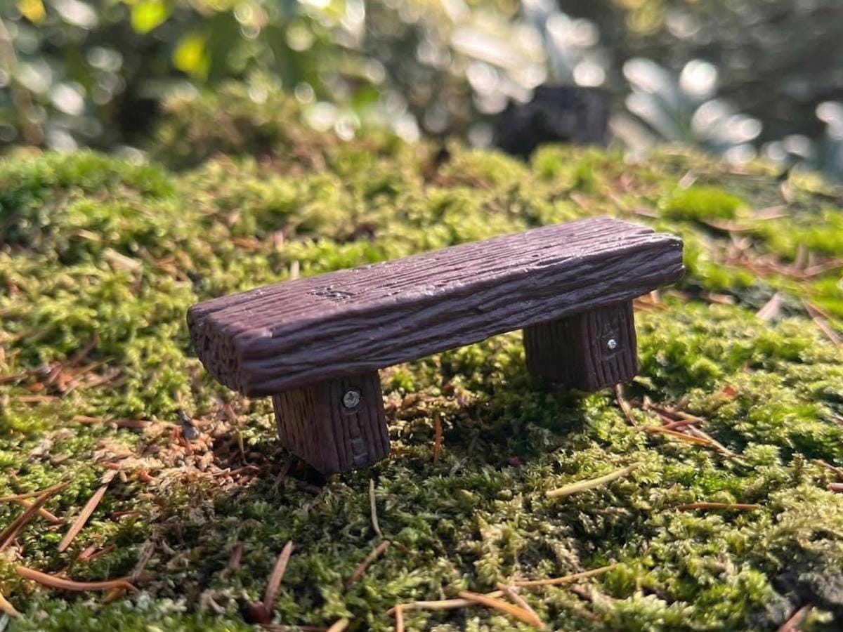 Easter Fairy Basket Gift Set, Fairy Door Bundle, Easter Basket Filler, Mini Fairy Garden Gift, Fairy Bench Broom Watering Can