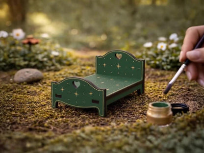 DIY Fairy Furniture Collection Kit - Laser Cut Plywood Mini Furniture - 9 Piece Set