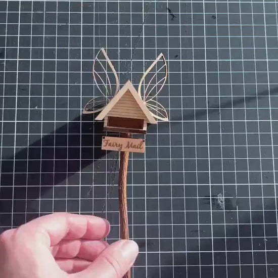 DIY Fairy Letterbox Kit - Mini Fairy Mailbox for Fairy Garden, Includes Printable Fairy Letter Templates