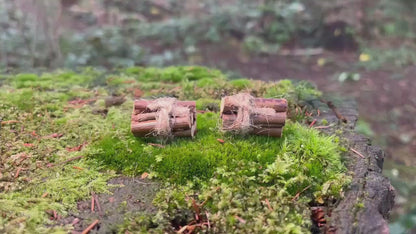 Miniature Wood Bundle – Set of 2, 7 Pieces of Real Wood for Fairy Gardens, Crafts & Decor