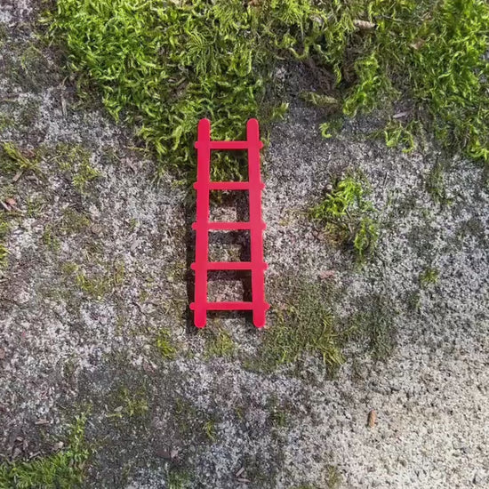Miniature Fairy Garden Ladder – Red