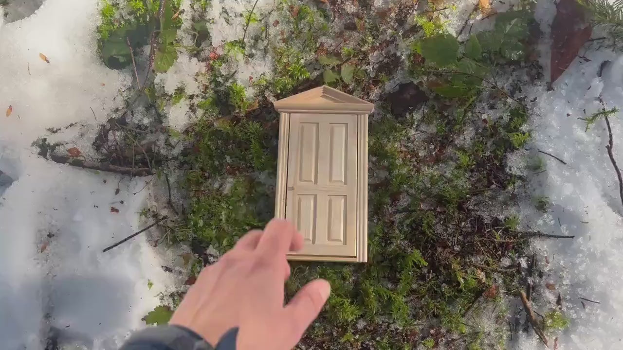Openable Wooden Fairy Door – DIY Fairy Garden Accessory