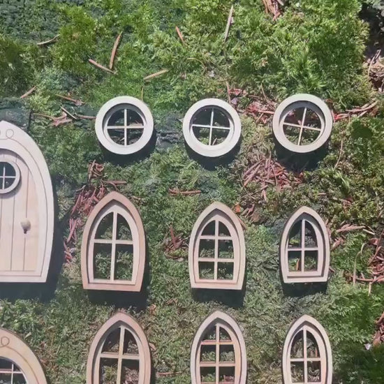 DIY Fairy Door and Windows Kit for Fairy Garden or Fairy House